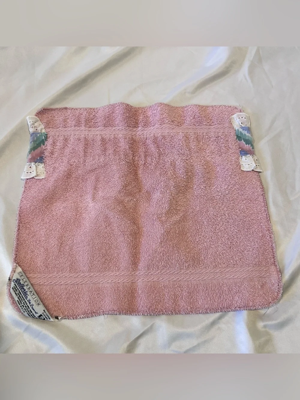 Vintage Lady Pepperell Celebration Pink Cottagecore Towel Set
